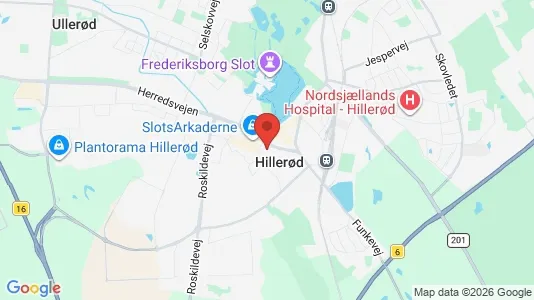 Houses for rent i Hillerød - kort over placeringen