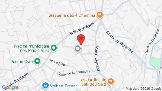Apartments for rent i Toulon - kort over placeringen