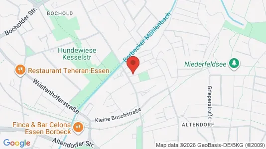 Apartments for rent i Essen - kort over placeringen