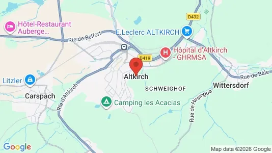 Apartments for rent i Altkirch - kort over placeringen