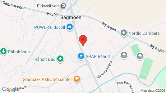 Apartments for rent i Eidsvoll - kort over placeringen