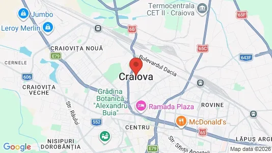 Apartments for rent i Craiova - kort over placeringen