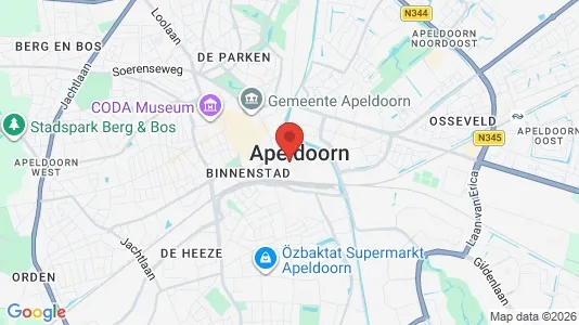 Apartments for rent i Apeldoorn - kort over placeringen