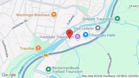 Apartments for rent i Traunstein - kort over placeringen