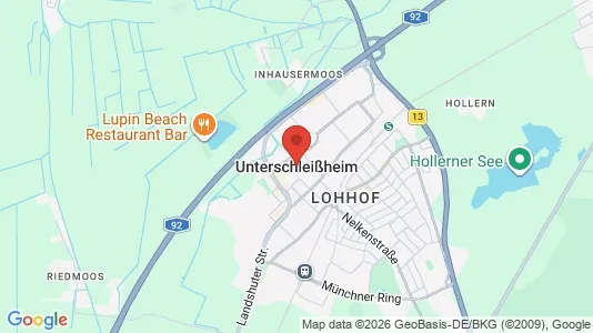 Apartments for rent i Unterschleißheim - kort over placeringen