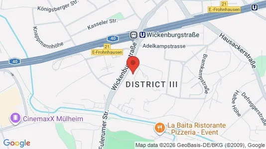 Apartments for rent i Essen - kort over placeringen