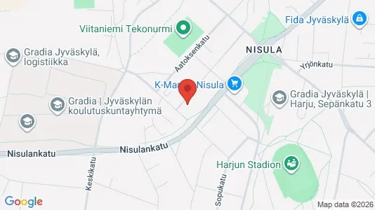 Apartments for rent i Jyväskylä - kort over placeringen