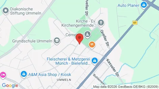 Apartments for rent i Bielefeld - kort over placeringen