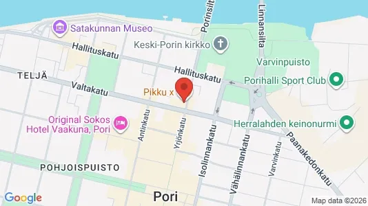 Apartments for rent i Pori - kort over placeringen