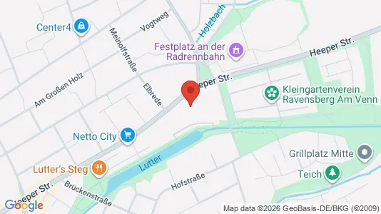 Apartments for rent i Bielefeld - kort over placeringen