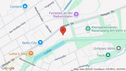 Apartments for rent i Bielefeld - kort over placeringen
