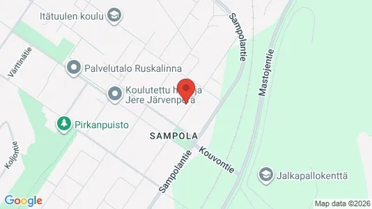 Apartments for rent i Pori - kort over placeringen