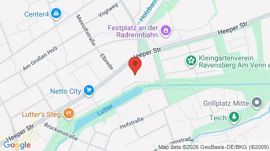 Apartments for rent i Bielefeld - kort over placeringen