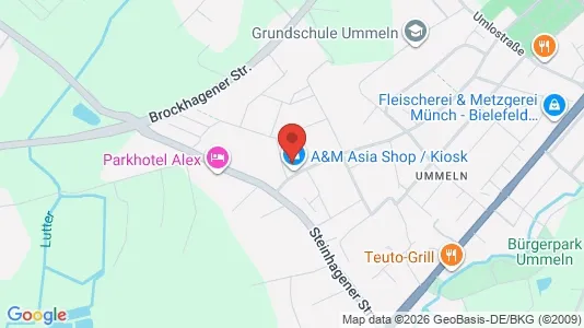 Apartments for rent i Bielefeld - kort over placeringen