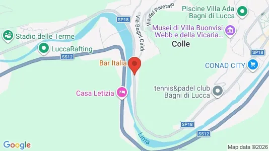 Apartments for rent i Bagni di Lucca - kort over placeringen