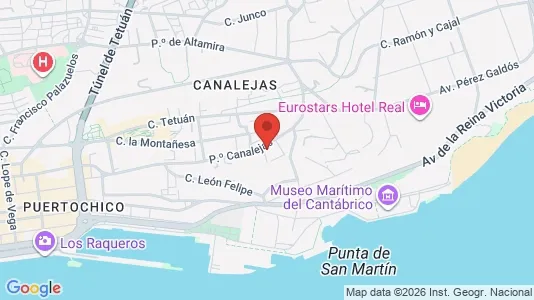 Apartments for rent i Santander - kort over placeringen