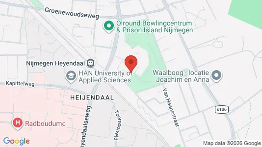 Rooms for rent i Nijmegen - kort over placeringen