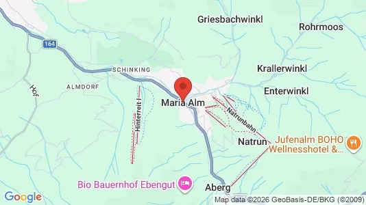 Apartments for rent i Maria Alm am Steinernen Meer - kort over placeringen