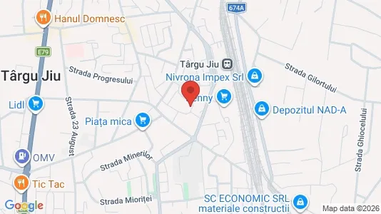 Apartments for rent i Târgu Jiu - kort over placeringen