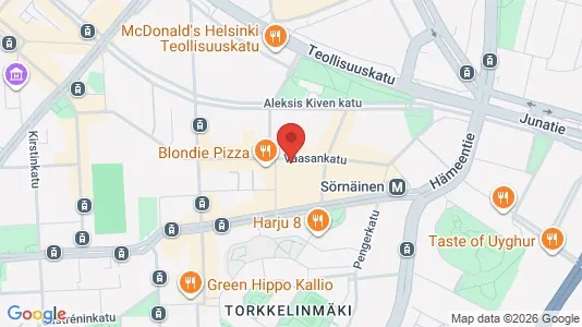 Rooms for rent i Helsinki Keskinen - kort over placeringen