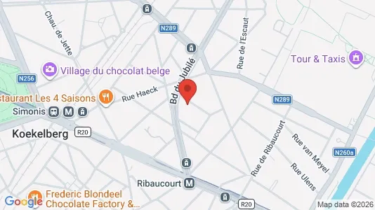 Apartments for rent i Brussels Sint-Jans-Molenbeek - kort over placeringen