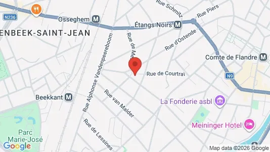 Apartments for rent i Brussels Sint-Jans-Molenbeek - kort over placeringen