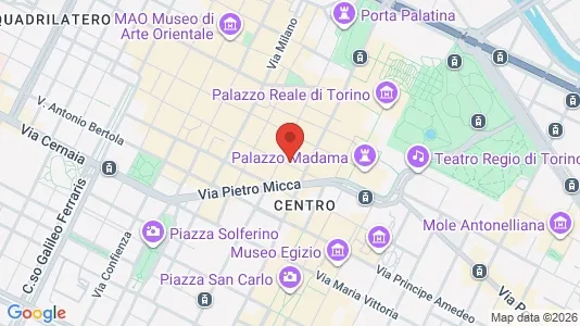 Apartments for rent i Turin - kort over placeringen