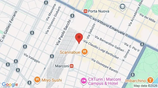 Apartments for rent i Turin - kort over placeringen