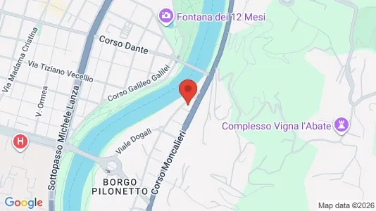 Apartments for rent i Turin - kort over placeringen