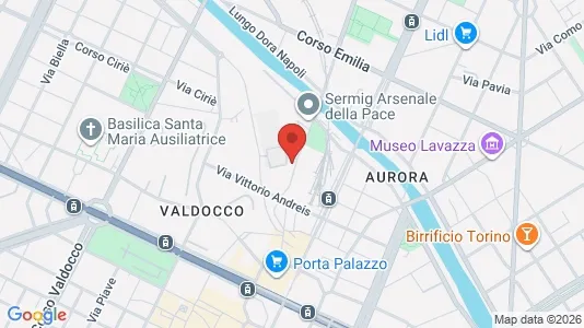 Apartments for rent i Turin - kort over placeringen