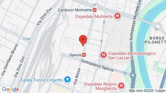 Apartments for rent i Turin - kort over placeringen