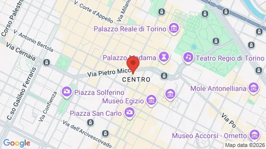 Apartments for rent i Turin - kort over placeringen