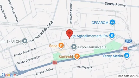 Rooms for rent i Cluj-Napoca - kort over placeringen