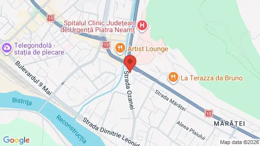 Apartments for rent i Piatra-Neamţ - kort over placeringen