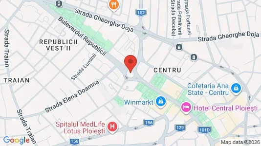 Apartments for rent i Ploieşti - kort over placeringen