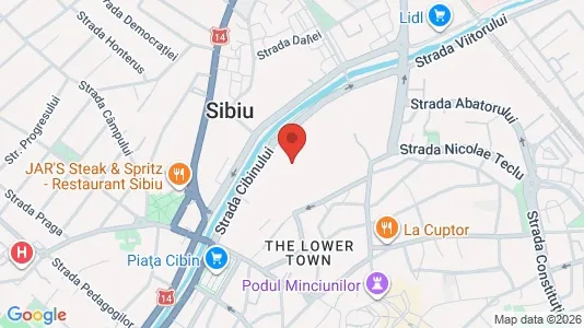 Apartments for rent i Sibiu - kort over placeringen
