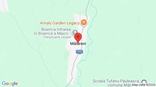 Apartments for rent i Mălureni - kort over placeringen