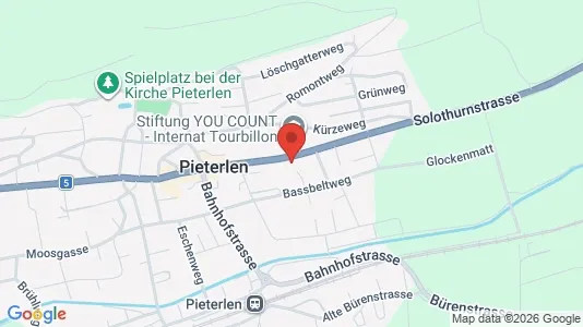Apartments for rent i Biel - kort over placeringen