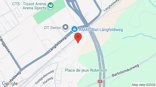 Apartments for rent i Biel - kort over placeringen