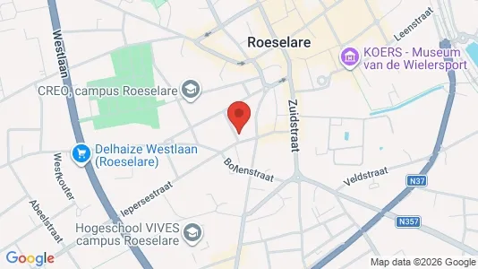 Apartments for rent i Roeselare - kort over placeringen