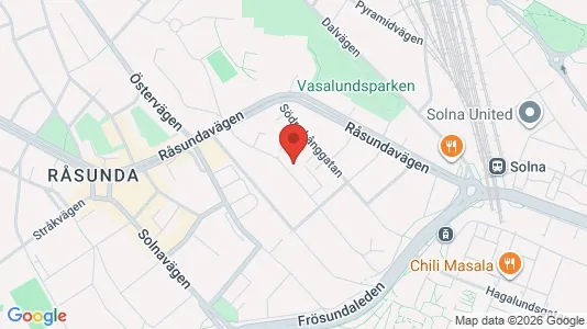 Apartments for rent i Solna - kort over placeringen