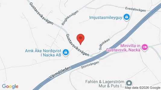 Apartments for rent i Nacka - kort over placeringen