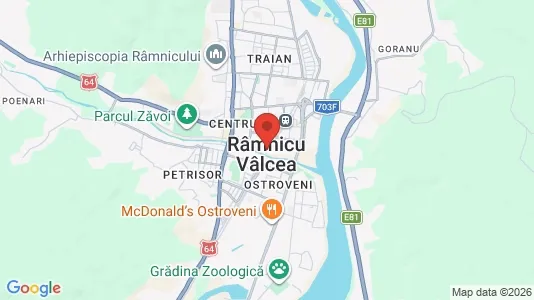 Apartments for rent i Râmnicu Vâlcea - kort over placeringen