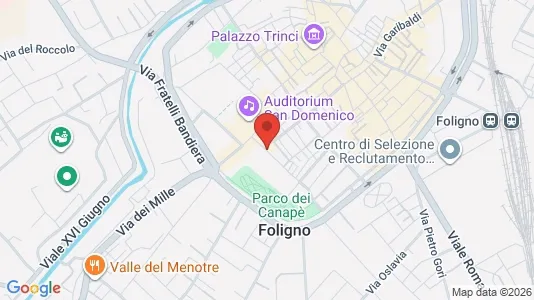 Apartments for rent i Foligno - kort over placeringen