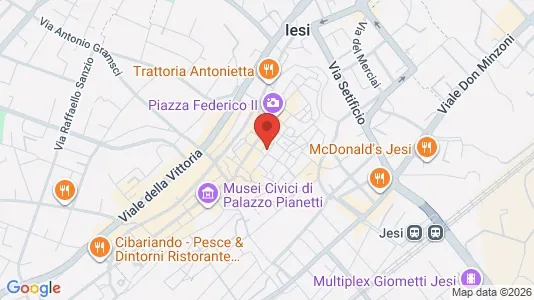 Apartments for rent i Jesi - kort over placeringen