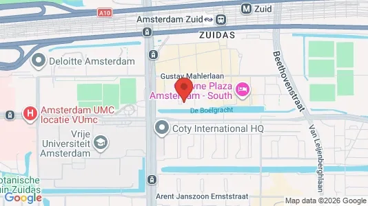 Apartments for rent i Amsterdam Zuideramstel - kort over placeringen