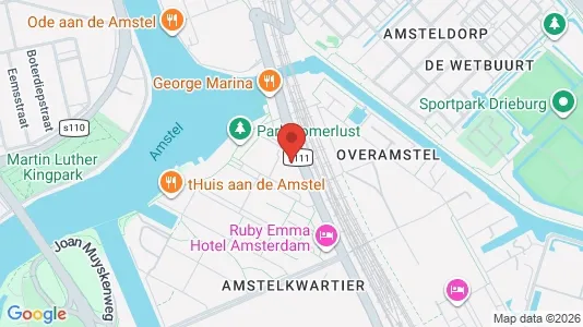 Apartments for rent i Amsterdam Oost-Watergraafsmeer - kort over placeringen