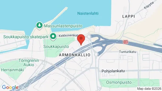 Rooms for rent i Tampere Keskinen - kort over placeringen