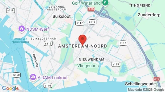 Apartments for rent i Amsterdam Noord - kort over placeringen