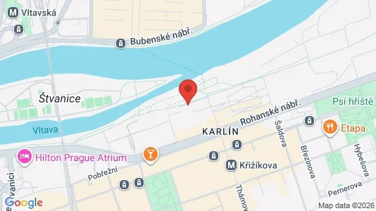Apartments for rent i Praha 8 - kort over placeringen